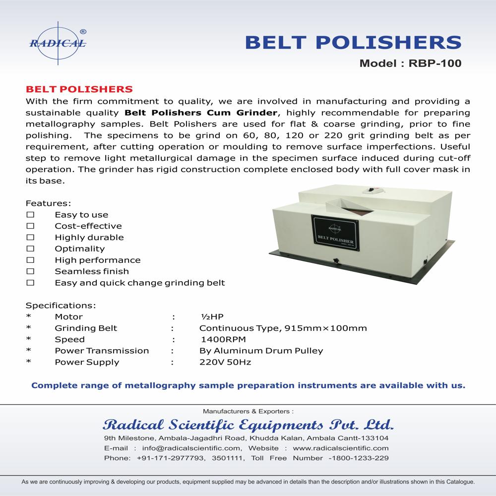 Belt Grinder/Polisher RBP-100