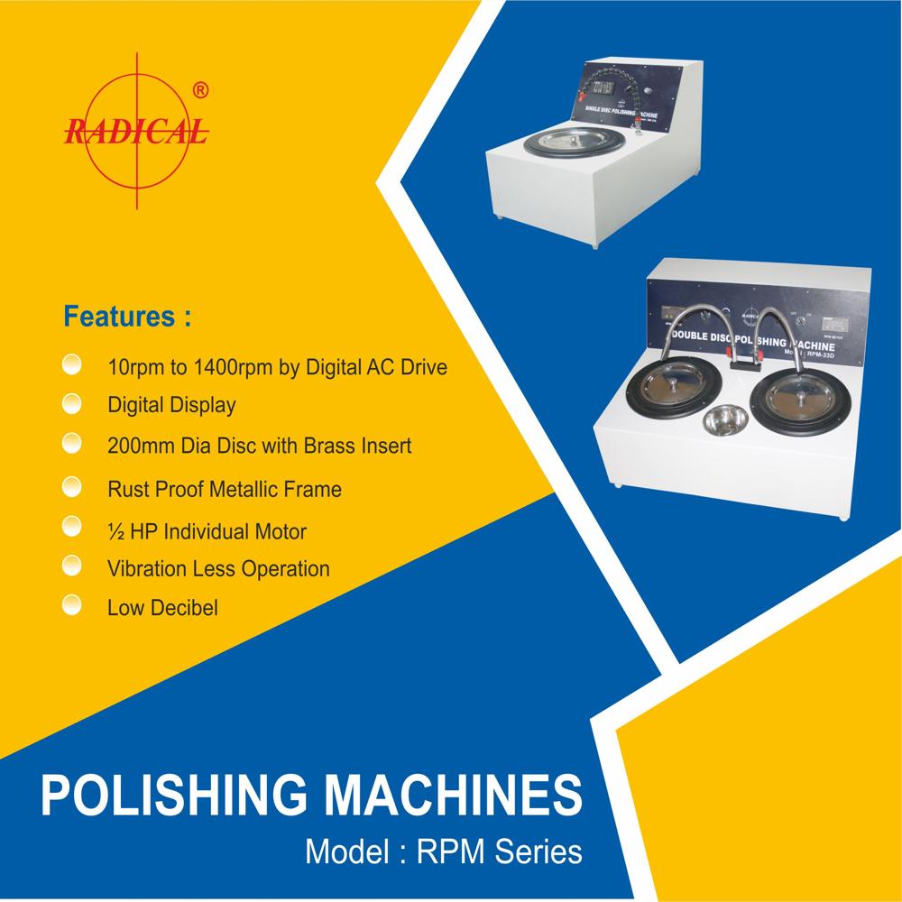 Double Disc Digital Polishing Machine RPM-33D