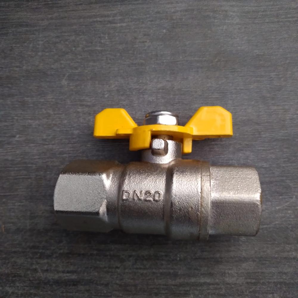Brass Butterfly Handle Ball Valve - Application: Water Supply