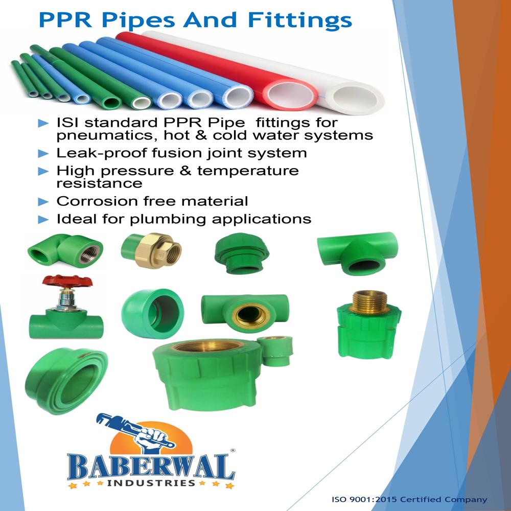 Ppr Pipes Fittings - Application: Smooth
