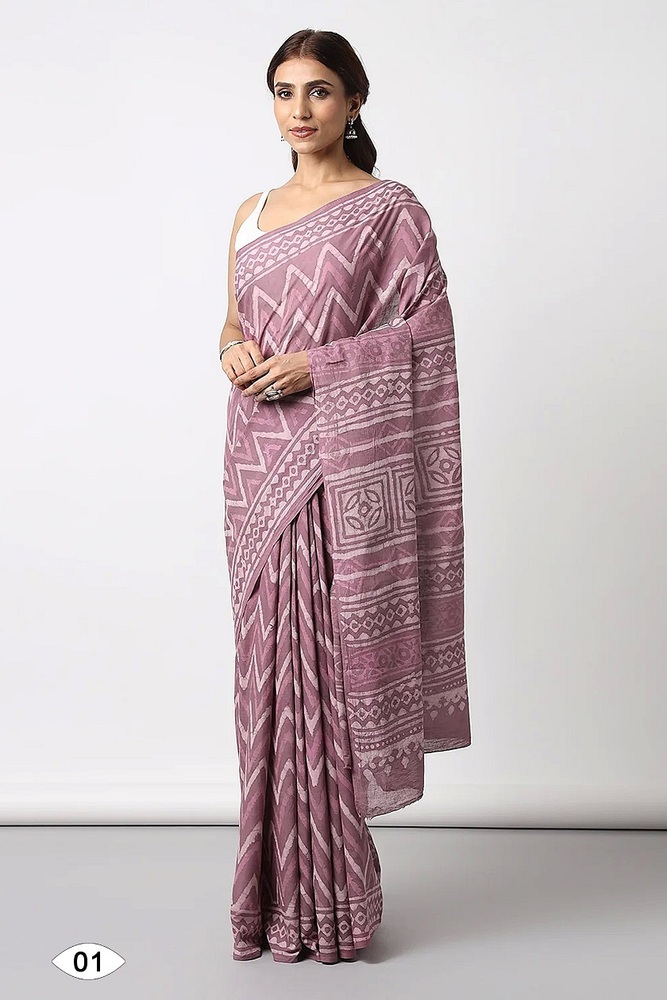 Sof Swetha Malai Cotton Saree