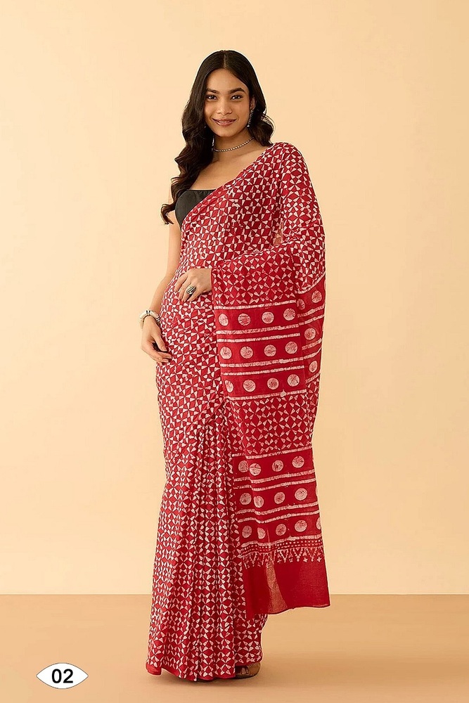 Sof Swetha Malai Cotton Saree