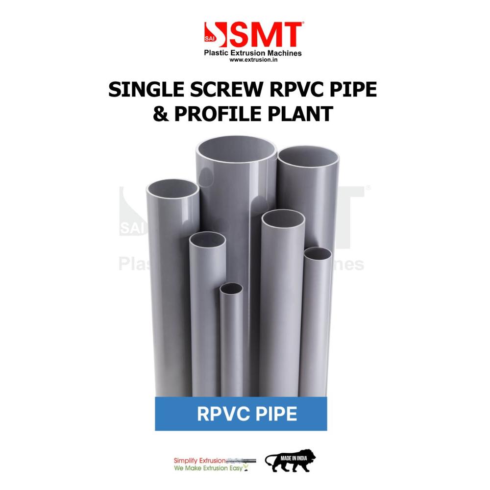 Single Screw RPVC Pipe & Profile Plants