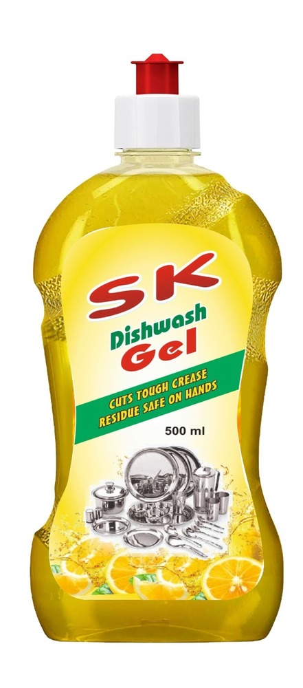 500Ml Dishwash Gel - Color: Yellow