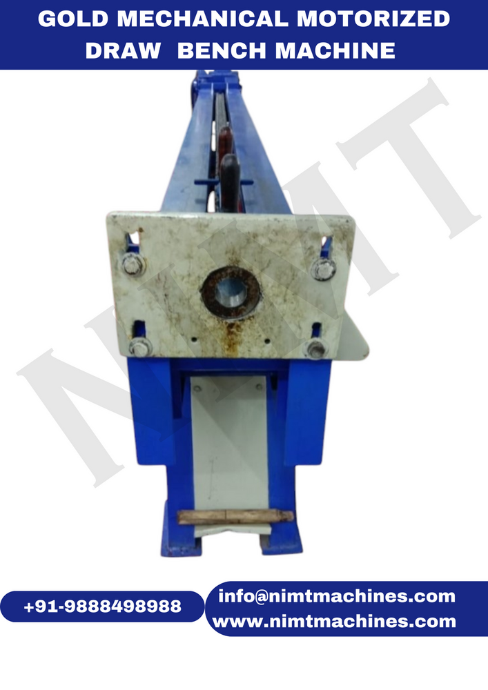 Gold Mechanical Motorized Draw Bench Machine
