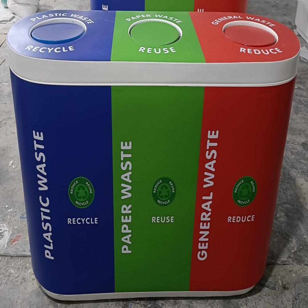 Frp Trio Recycle Dustbin
