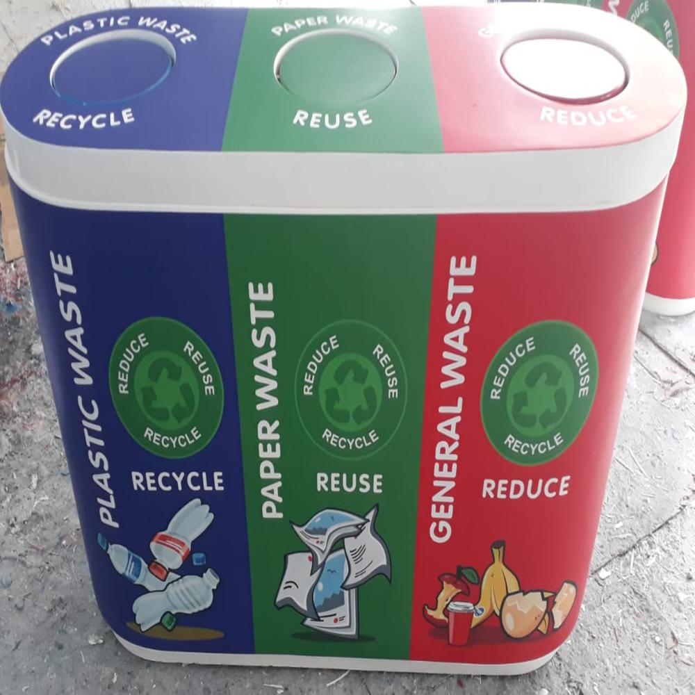 Frp Trio Recycle Dustbin