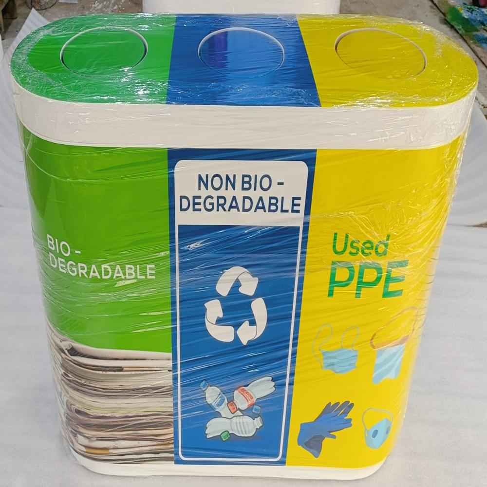 Frp Trio Recycle Dustbin