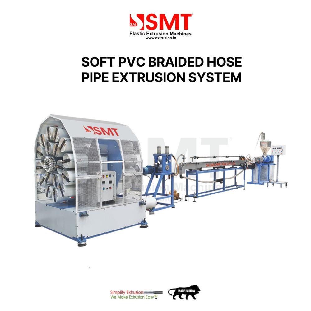 Soft Pvc Braided Hose Pipe Extrusion System - Automatic Grade: Automatic