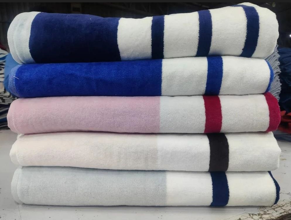 Stripped Bathroom Towel