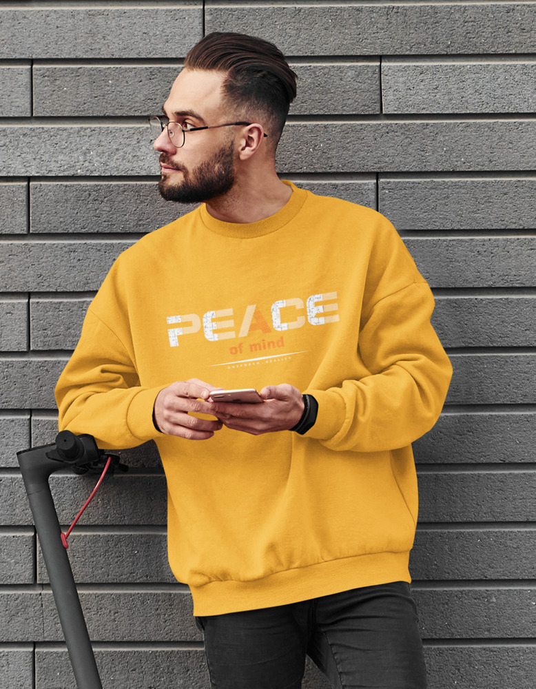 Yellow Printed Sweatshirt