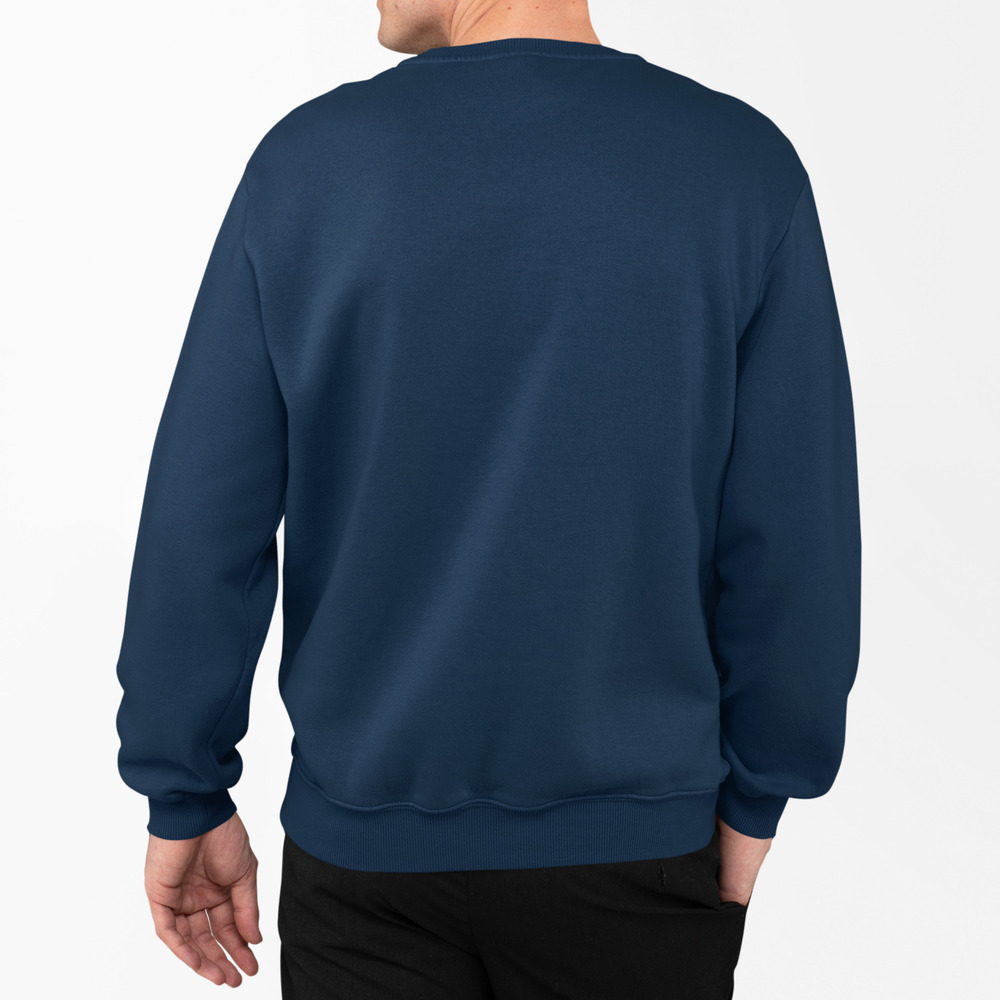 Blue Printed Sweatshirt - Feature: Regular Machine Wash
