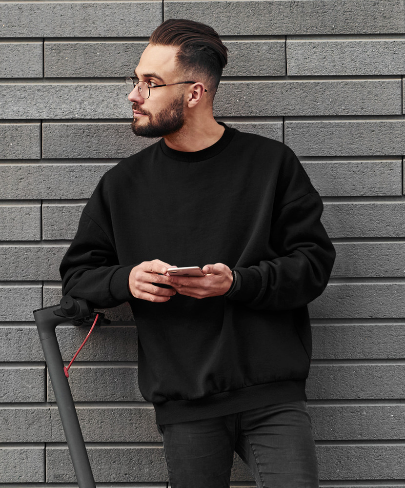 Plain Black Sweatshirt