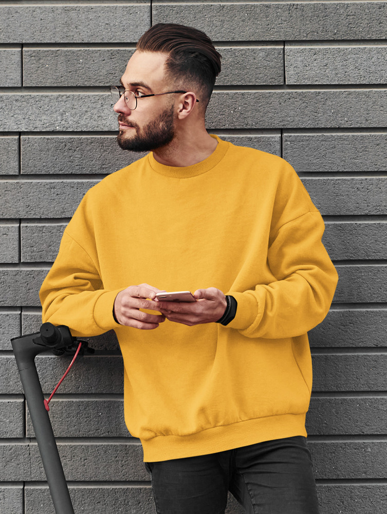 Plain Yellow Sweatshirt