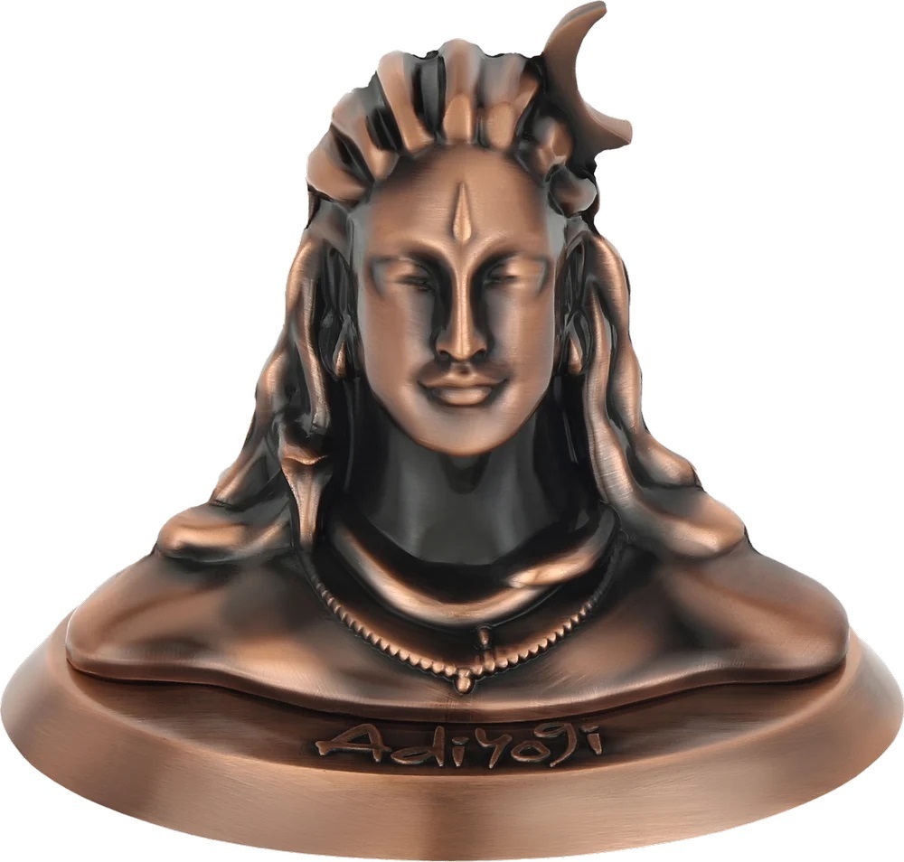 Metal Adi Yogi Shiva Statute For Car Dashboard Decoration - Design Type: Traditional