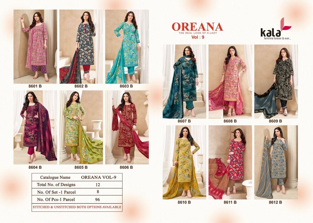 Kala Oreana Vol-9 Dress Material