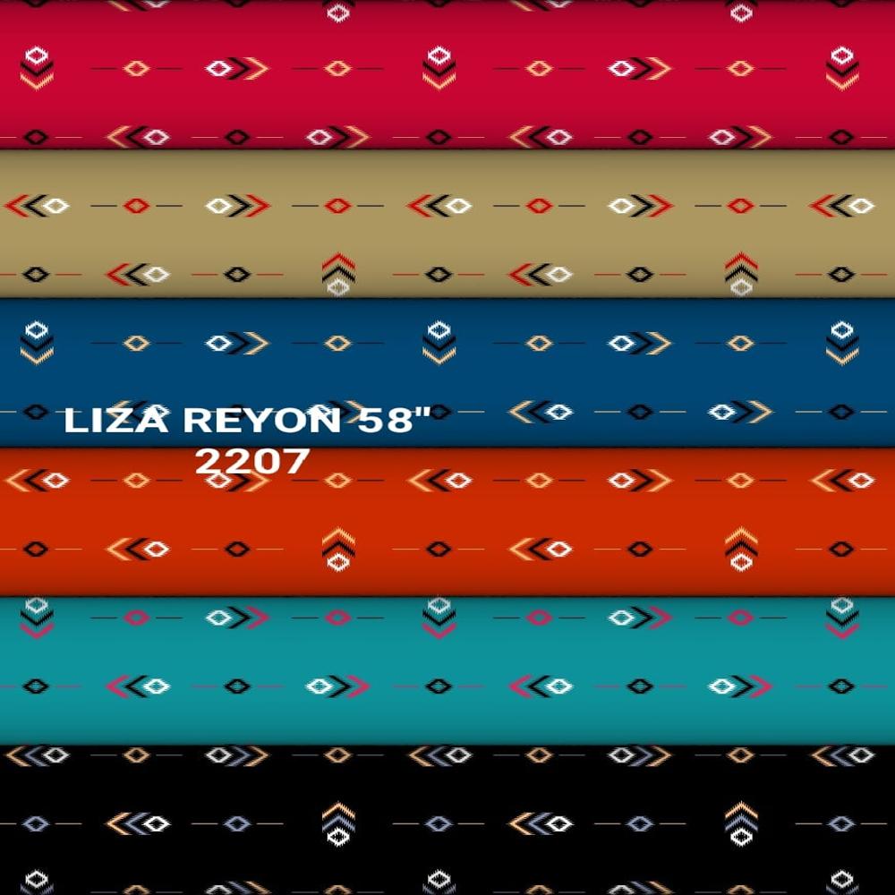 Printed Rayon Fabric - Color: Different Available