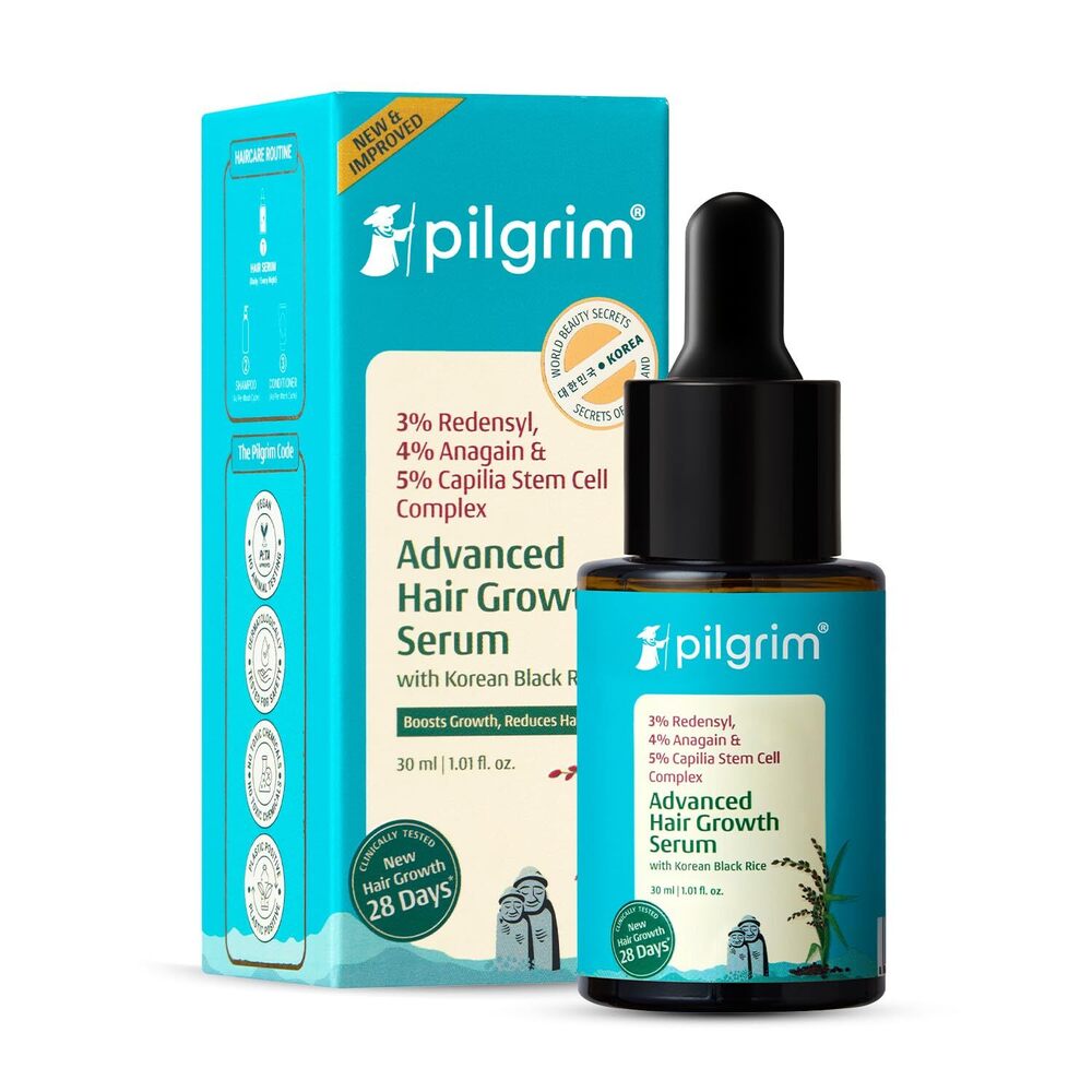 30Ml Pilgrim Redensyl 3% Anagain 4% Baicapil Advanced Hair Growth Serum - Age Group: Adult