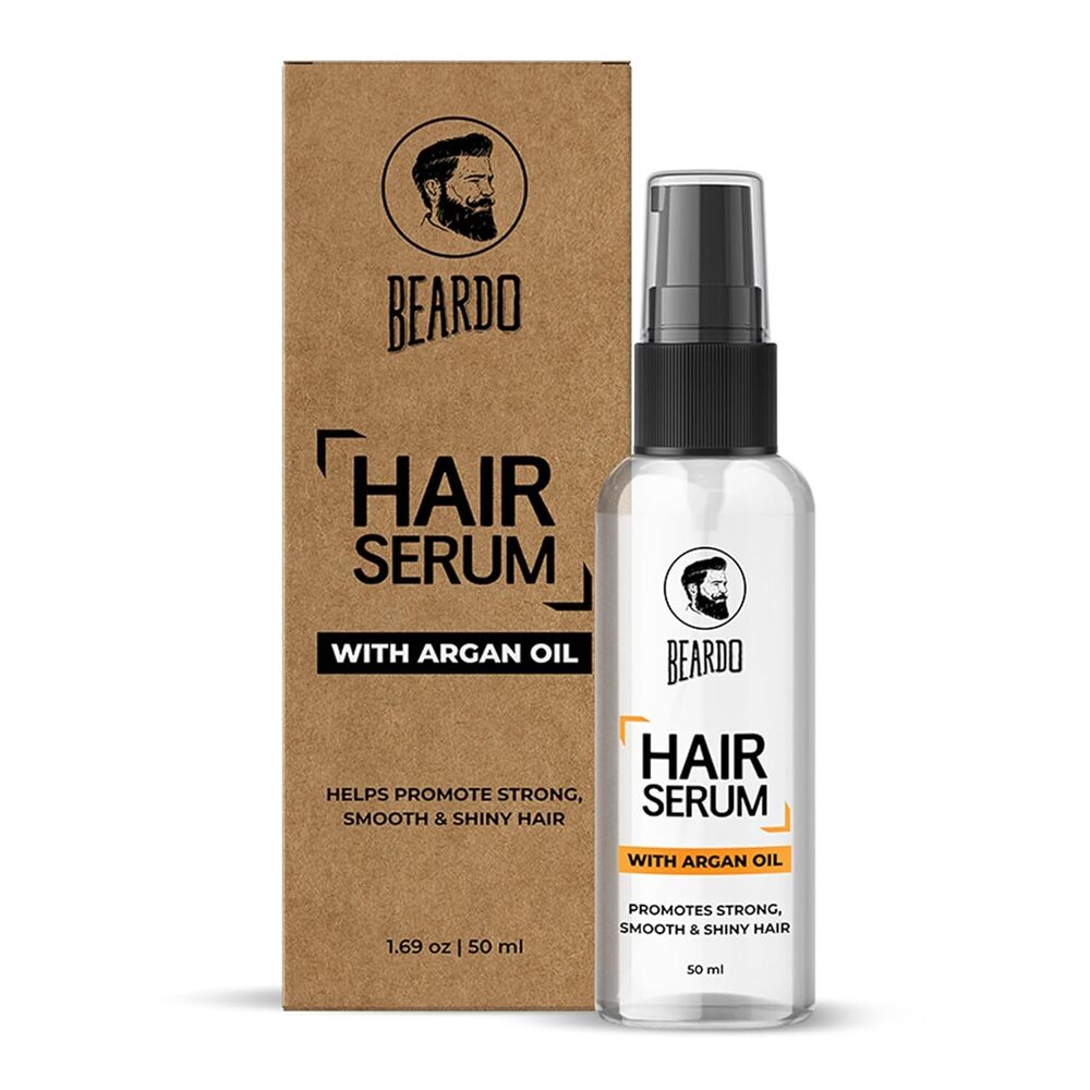 50Ml Beardo Hair Serum For Instant Shine And Anti-Frizz With Argan Oil - Age Group: Adult