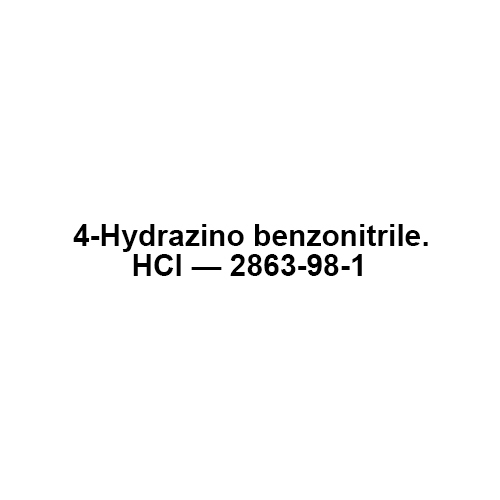 4-Hydrazino benzonitrile HCl - 2863-98-1