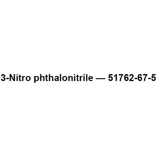 3-Nitro phthalonitrile - 51762-67-5