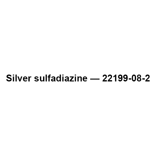 Silver sulfadiazine - 22199-08-2