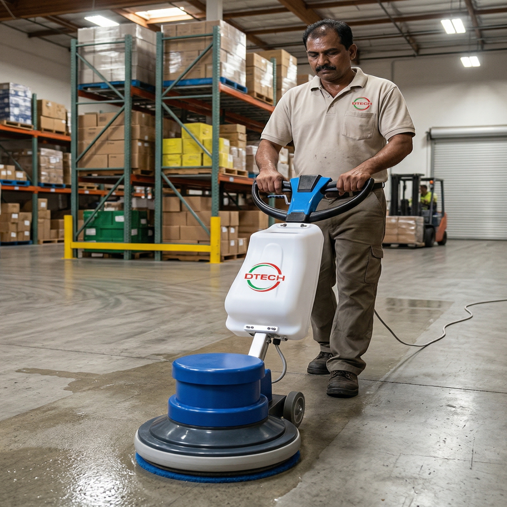 Floor Cleaning Machine - Material: Metal