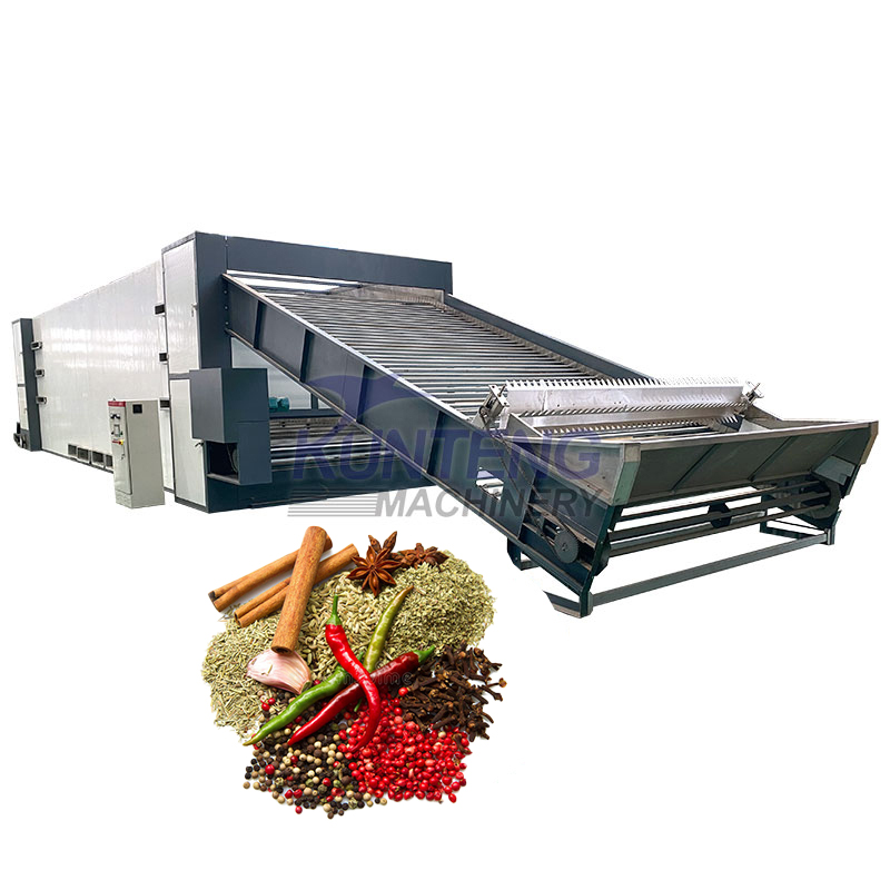 Food Dehydrator Fully Automatic Fruit Vegetable Drying Equipment Industrial Dryer Multi-layer Mesh Belt Dryer - Capacity: 10 Ton/day