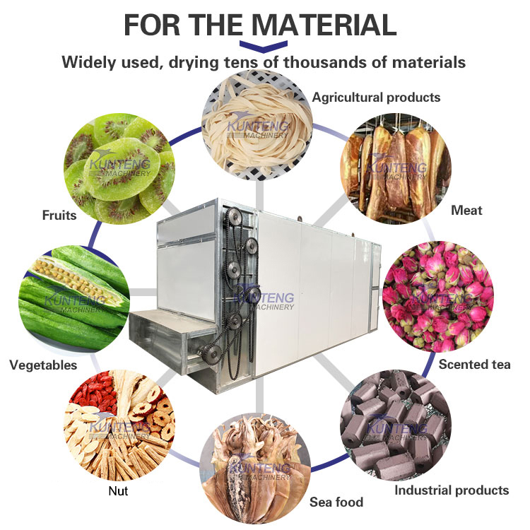 Food Dehydrator Fully Automatic Fruit Vegetable Drying Equipment Industrial Dryer Multi-layer Mesh Belt Dryer - Capacity: 10 Ton/day