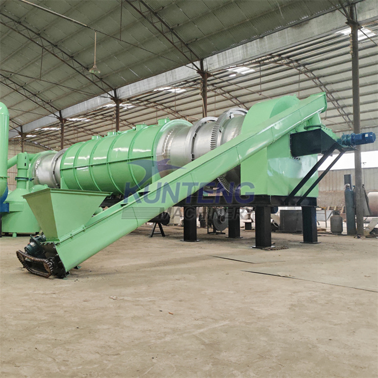 Continuous carbonization equipment coconut shell palm shell carbonization furnace smokeless industrial charcoal carbonization furnace