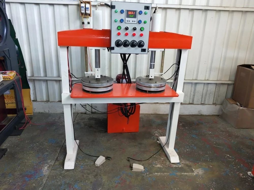 Hydraulic Paper Plate Making Machine - Steel, 2x1x1 M , 3 Kw, 1000 Plates/hr Capacity, Plc Control, 100 Bar Hydraulic Pressure, Less Downtime