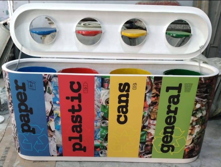 Frp 4 in 1 Dustbin
