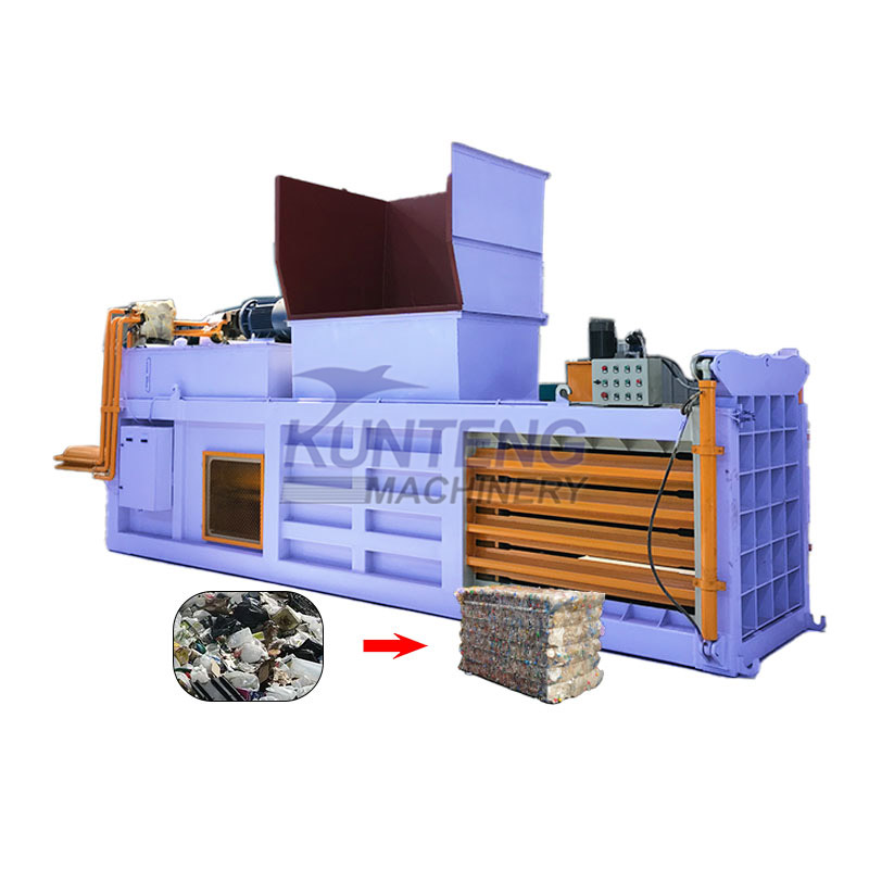 Hydraulic garbage baler plastic garbage paper box garbage packing machine garbage treatment equipment