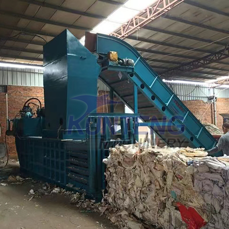 Hydraulic garbage baler plastic garbage paper box garbage packing machine garbage treatment equipment