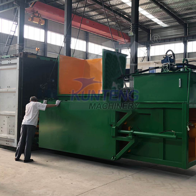 Hydraulic garbage baler plastic garbage paper box garbage packing machine garbage treatment equipment
