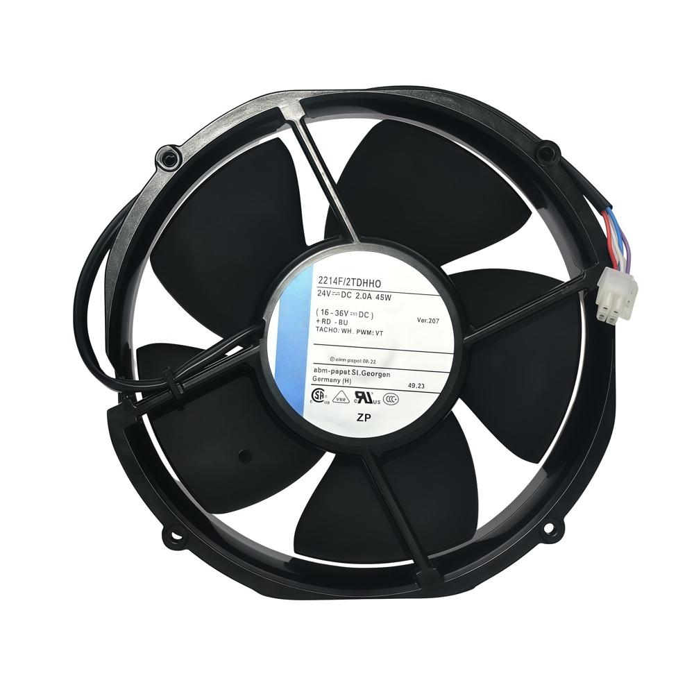 EBM PAPST 2214F/2TDHHO 24V 2.0A 45W Air Conditioning Electric Source Ball Bearing Plastic Cooling Fan