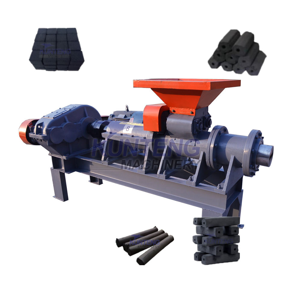 Fully Automatic Charcoal Extruder Briquette Machine Barbecue Charcoal Compactor Bamboo Charcoal Forming Machine Coal Forming Equipment - Briquette Size: Customized