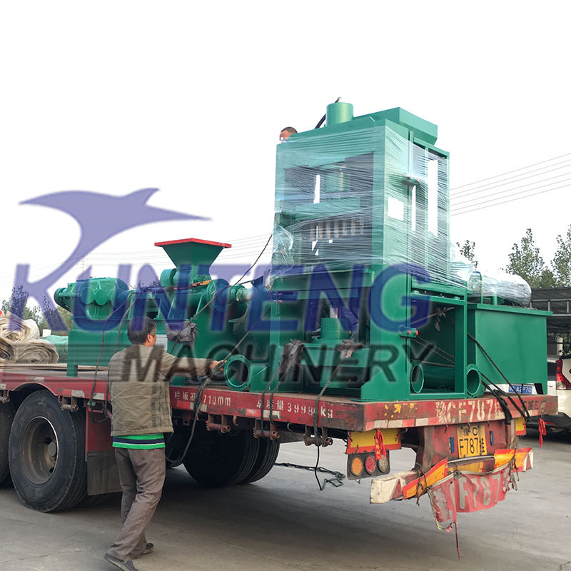 Fully Automatic Charcoal Extruder Briquette Machine Barbecue Charcoal Compactor Bamboo Charcoal Forming Machine Coal Forming Equipment - Briquette Size: Customized
