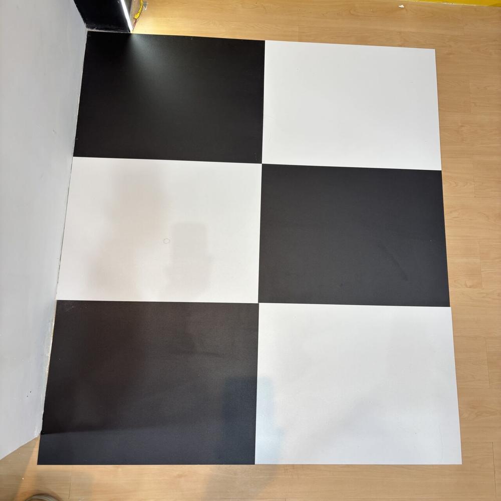 Black & White Luxury Vinyl Tile (LVT)