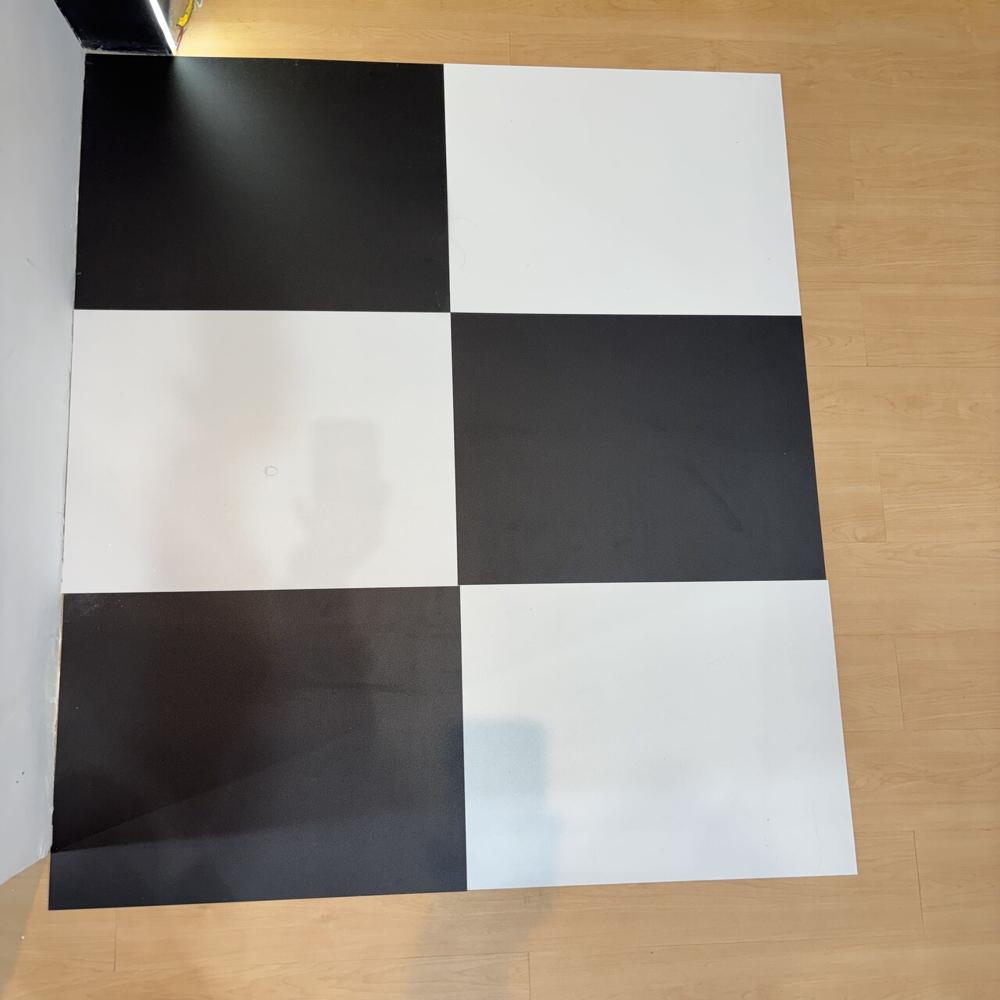 Black & White Luxury Vinyl Tile (LVT)