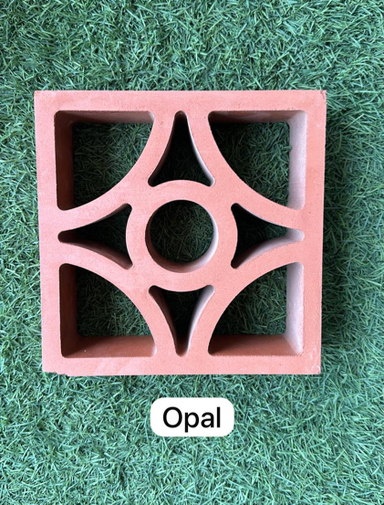 8x8 Opal Terracotta Jali