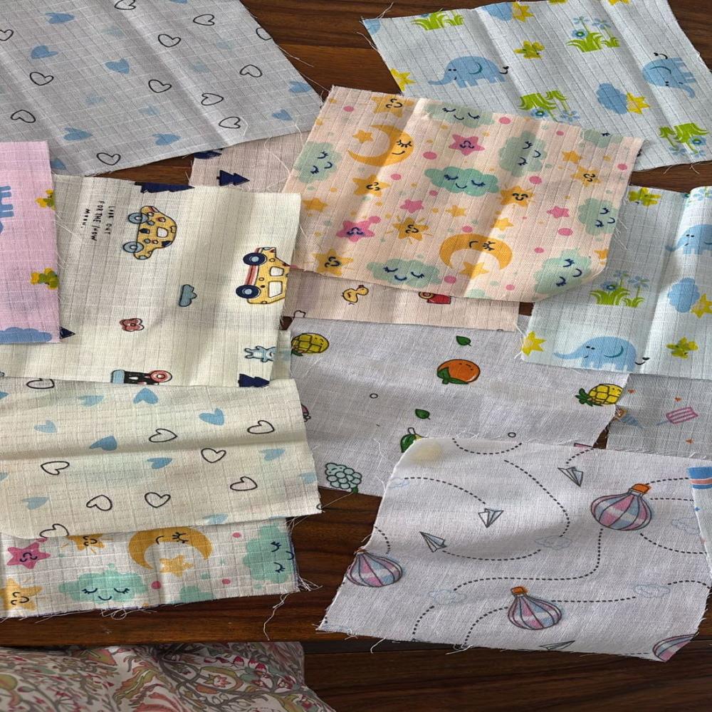 Printed Muslin Fabric