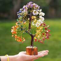 300 Chips Seven Chakra Trees - Color: Multicolor