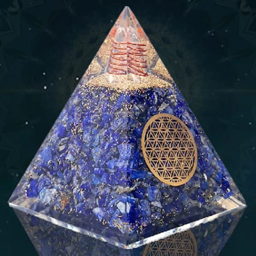 Lapis Lazuli Pyramid - Color: Multicolor
