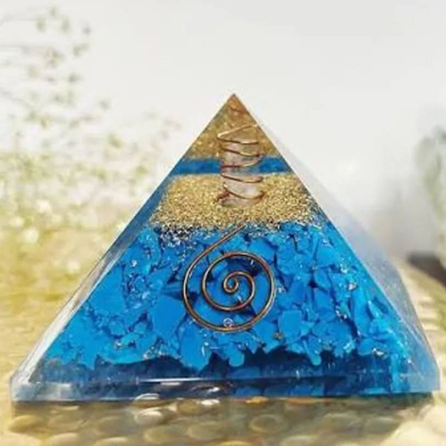 Blue Tourmaline Pyramid - Size: Customized