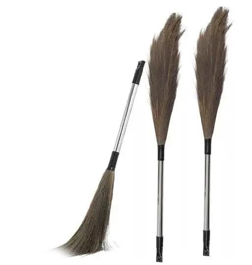 Steel Broom - Color: Silver And Brown