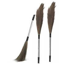 Steel Floor Broom - Color: Silver And Brown
