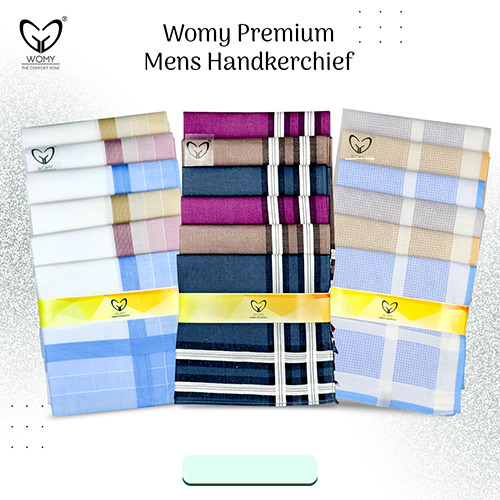 PREMIUM MENS PURE COTTON HANDKERCHIEFS