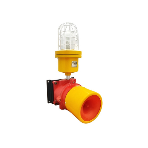 Flameproof Flasher With Hooter - Color: Red