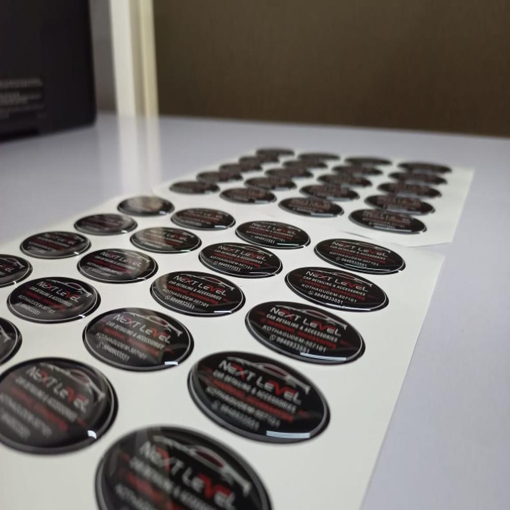 Dome Sticker - Color: Black